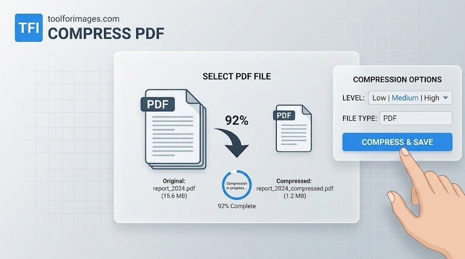 Compressing a PDF Document Online